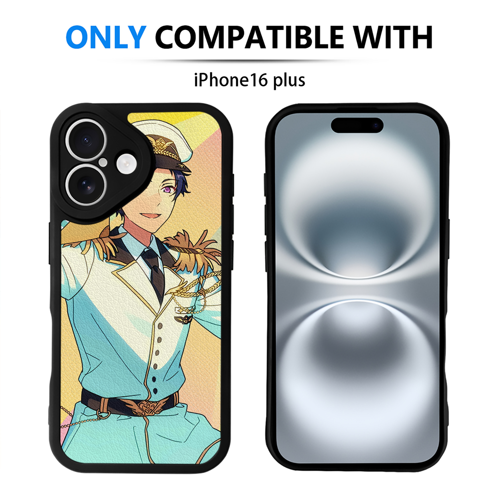 （画像用） あんさんぶるスターズ! Ensemble Stars 【iPhone 16シリーズ対応】シリコンスマホケース（レザー調） 材質：シリコン